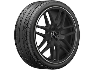 AMG alloy, cross-spoke forged wheel.