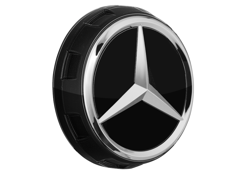 The AMG hub cap's centre lock look adds a further sporty touch to your light-alloy wheel. Available in different colour variants. Simple to fit without the use of tools.