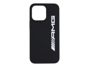 AMG Hülle für iPhone® 13 Pro. Schwarz. Polycarbonat/Silikon/Mikrofaser. Aussparung für Kamera, Bedienknöpfe und Anschlüsse. Innenfleece mit AMG Logorapport zum Schutz vor Kratzern. Für Wireless Charging geeignet. AMG Hülle für iPhone® 13 Pro. Schwarz. Polycarbonat/Silikon/Mikrofaser. Aussparung für Kamera, Bedienknöpfe und Anschlüsse. Innenfleece mit AMG Logorapport zum Schutz vor Kratzern. Für Wireless Charging geeignet.