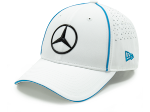 Cap, Team Formula E. 100% polyester. Official Formula E team cap. Mercedes star on front, NEW ERA logo on side, NEW ERA X MERCEDES FORMULA E SEASON 8 print on sweatband. Adjustable fit.