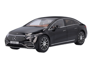 EQS Saloon AMG Line V297<br/>1:18, manufacturer: NZG<br/>Graphite grey B6 696 0573<br/>Obsidian black B6 696 0574