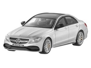 MERCEDES-AMG C 63 S, W205<br/>Limited edition of 1000<br/>1:43. Manufacturer: Minimax<br/>designo iridium silver magno B6 696 0401