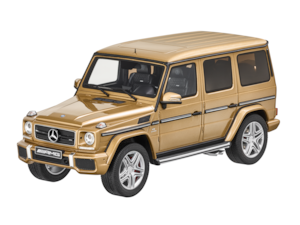 G 63 AMG <br/>Limited edition of 1500 per colour<br/>1:18. Manufacturer: GT Spirit<br/>pearl gold B6 696 1031<br/>silver grey B6 696 1032<br/>obsidian black B6 696 1033