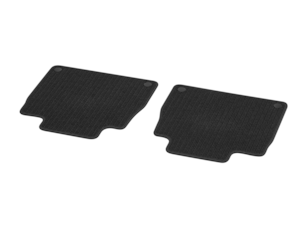 Durable, extremely hardwearing needle felt mats, with embroidered Mercedes-Benz lettering.