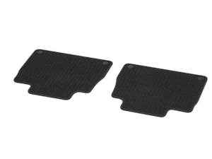 Durable, extremely hardwearing needle felt mats, with embroidered Mercedes-Benz lettering.