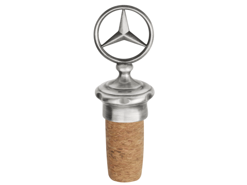 Wine stopper. Antique silver-coloured/brown. Stainless steel. Dimensions approx. 3 x 9.5 cm.