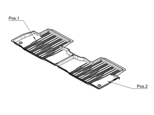 Allwettermatten Dynamic Lines, Fond, 2-teilig Allwettermatten Dynamic Lines, Fond, 2-teilig