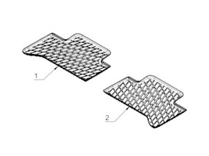 Footwell mould, Dynamic Squares, Rear, Set of 2