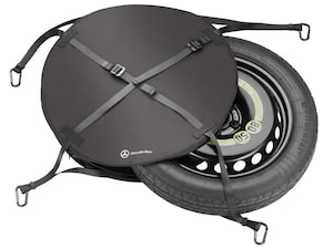 Emergency spare wheel bag, for interior