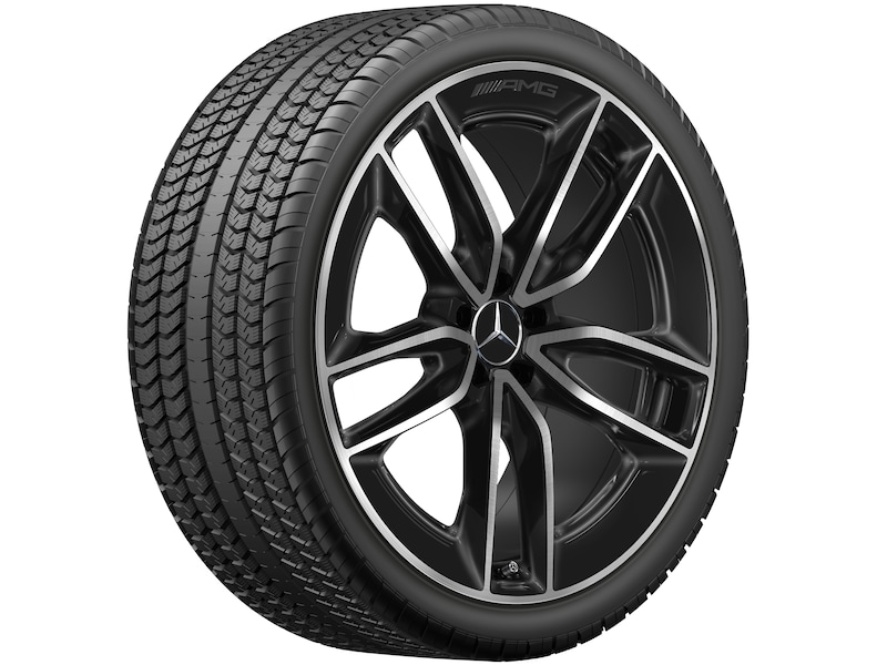 AMG 5-twin-spoke wheel, 55.9 cm (22-inch), High-sheen | Accessories ...