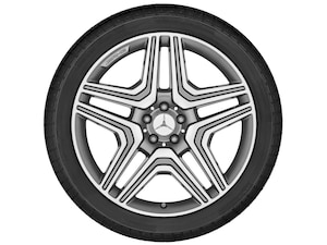 AMG 5-twin-spoke wheel, 53.3 cm (21-inch), High-sheen finish