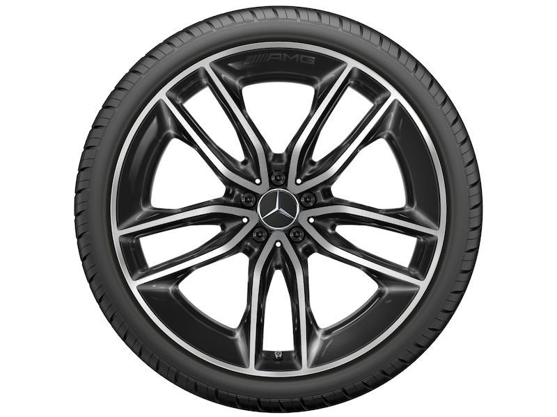 AMG 5-twin-spoke wheel, 55.9 cm (22-inch), High-sheen | Accessories ...