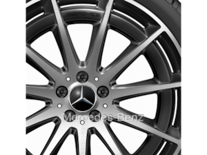 Mercedes-Benz Original Winter-Komplettrad AMG Vielspeichen schwarz glanzgedreht 