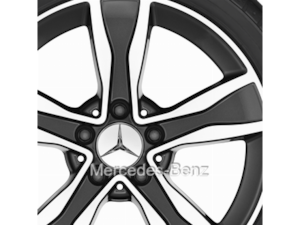 Mercedes-Benz Original Winter-Komplettrad 5-Speichen tremolit-metallic glanzgedreht Mercedes-Benz Original Winter-Komplettrad 5-Speichen tremolit-metallic glanzgedreht